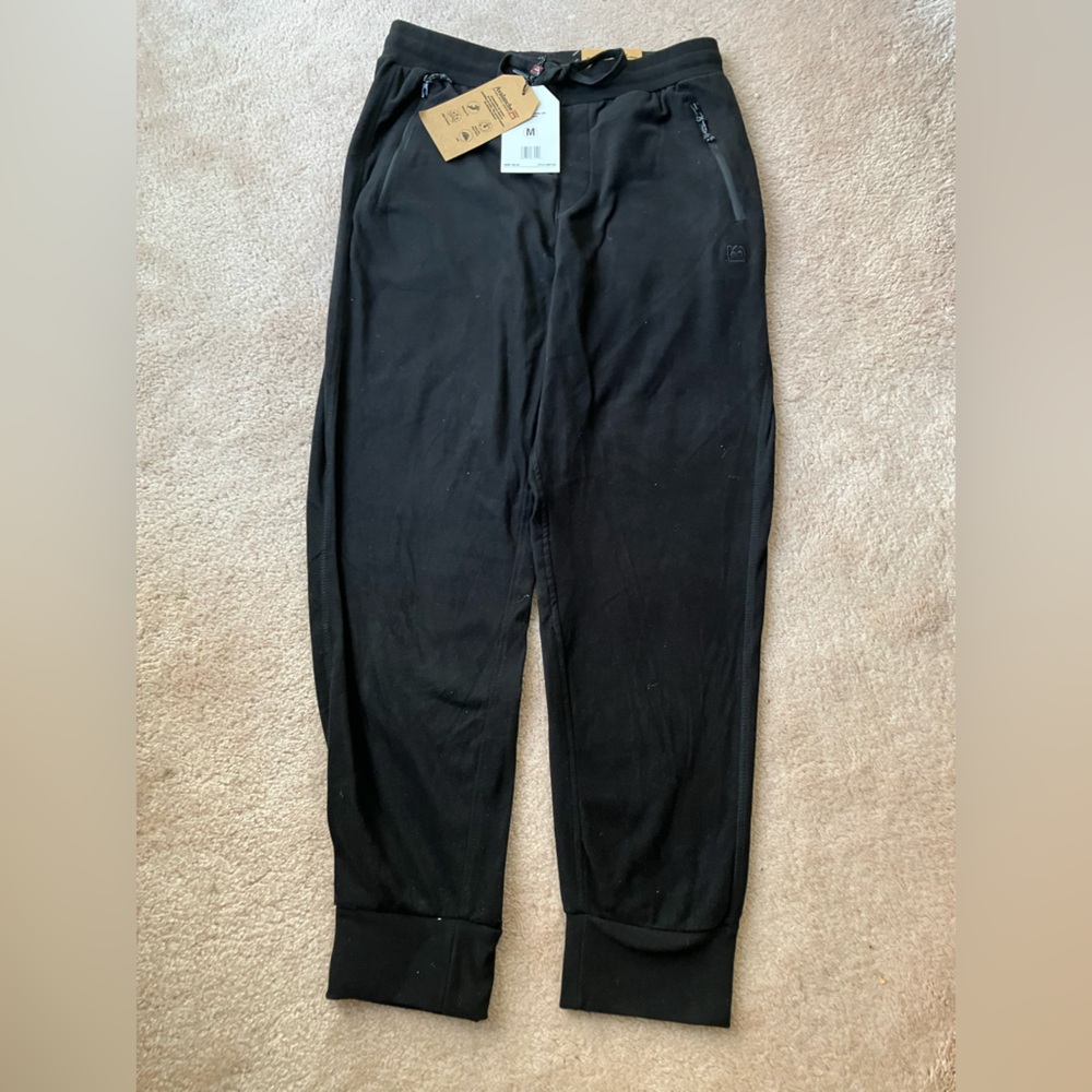 Avalanche Black Joggers with Zipper Detail
